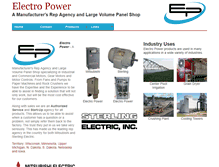 Tablet Screenshot of electropowerllc.com